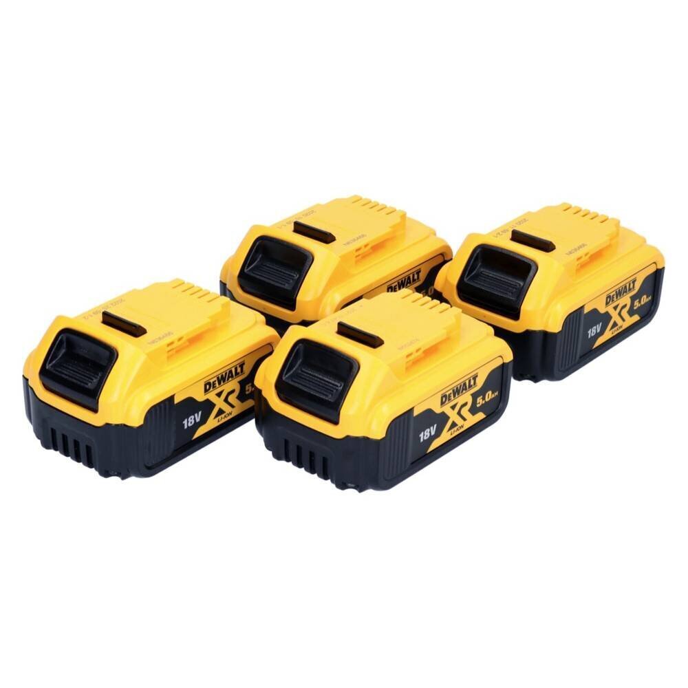 DeWalt DCB 184 P4 Laadimiskomplekt 18 V 5,0 Ah / 5000 mAh 4 tk.. XR Li-Ion aku - laetuse taseme indikaatoriga hind ja info | Akutrellid, puurid ja kruvikeerajad | hansapost.ee