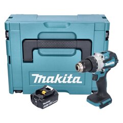 Makita DHP 489 F1J akulöökrell 18 V 73 Nm + 1x aku 3,0 Ah + Makpac - ilma laadijata цена и информация | Дрели и шуруповёрты | hansapost.ee