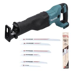 Makita DJR 186 Z Akusaag 18 V" - ilma akuta, ilma laadijata + Saekala tööriistade komplekt 6 tk.. цена и информация | Пилы, циркулярные станки | hansapost.ee