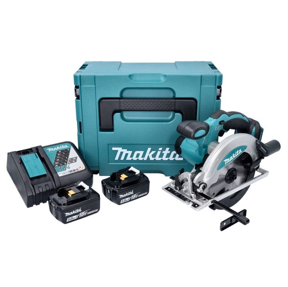 Makita DSS 610 RTJ Aku käsiketassaag 18 V 165 mm + 2x akut 5,0 Ah + laadija + Makpac цена и информация | Elektrilised saed, ketassaed ja tarvikud | hansapost.ee