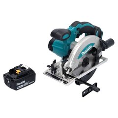 Makita DSS 610 T1 aku käsiketassaag 18 V 165 mm + 1x aku 5,0 Ah - ilma laadijata цена и информация | Пилы, циркулярные станки | hansapost.ee