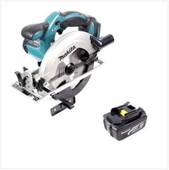 Makita DSS 611 F1 aku käsiketassaag 18 V 165 mm + 1x aku 3,0 Ah - ilma laadijata цена и информация | Пилы, циркулярные станки | hansapost.ee