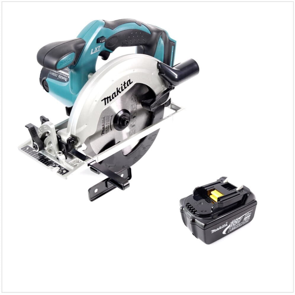 Makita DSS 611 F1 aku käsiketassaag 18 V 165 mm + 1x aku 3,0 Ah - ilma laadijata цена и информация | Elektrilised saed, ketassaed ja tarvikud | hansapost.ee