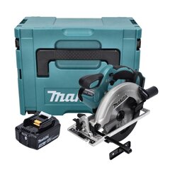 Makita DSS 611 F1J aku käsiketassaag 18 V 165 mm + 1x aku 3,0 Ah + Makpac - ilma laadijata цена и информация | Пилы, циркулярные станки | hansapost.ee