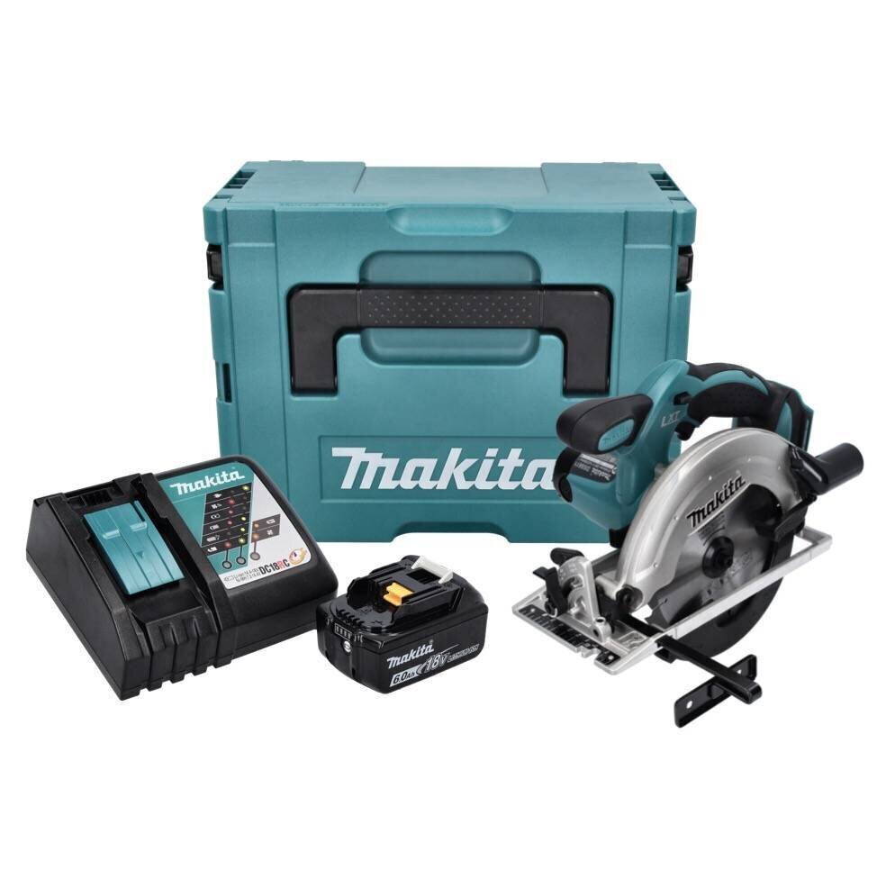 Makita DSS 611 RG1J aku käsiketassaag 18 V 165 mm + 1x aku 6,0 Ah + laadija + Makpac hind ja info | Elektrilised saed, ketassaed ja tarvikud | hansapost.ee