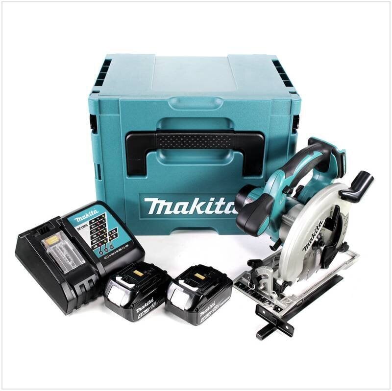 Makita DSS 611 RMJ aku käsiketassaag 18 V 165 mm + 2x akut 4,0 Ah + laadija + Makpac цена и информация | Elektrilised saed, ketassaed ja tarvikud | hansapost.ee