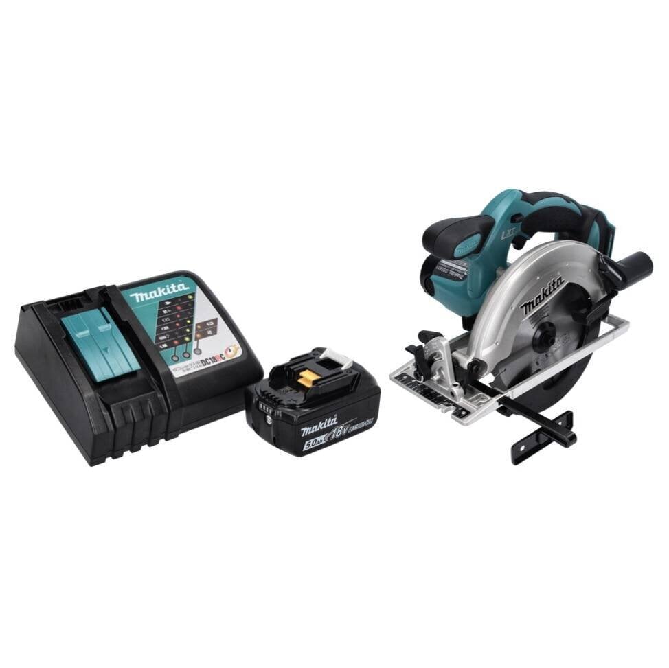 Makita DSS 611 RT1 aku käsiketassaag 18 V 165 mm + 1x aku 5,0 Ah + laadija цена и информация | Elektrilised saed, ketassaed ja tarvikud | hansapost.ee