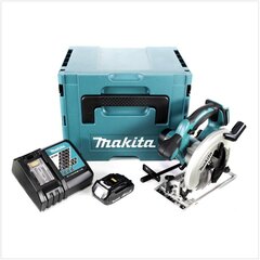 Makita DSS 611 RY1J aku käsiketassaag 18V 165 mm Makpac + 1x 1,5Ah aku + laadija цена и информация | Пилы, циркулярные станки | hansapost.ee