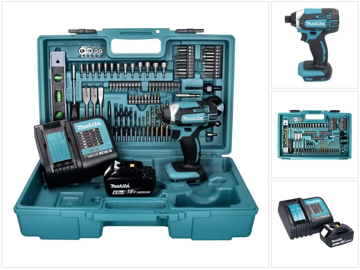 Makita DTD 152 RM1 aku löökvõti 18 V 165 Nm + 1x aku 4,0 Ah + laadija цена и информация | Akutrellid, puurid ja kruvikeerajad | hansapost.ee