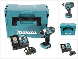 Makita DTD 152 Y1J 18V Li-Ion aku löökvõti Makpac + 1x BL 1815 N 1,5 Ah liitiumioonaku - ilma laadijata price and information | Akutrellid, puurid ja kruvikeerajad | hansapost.ee