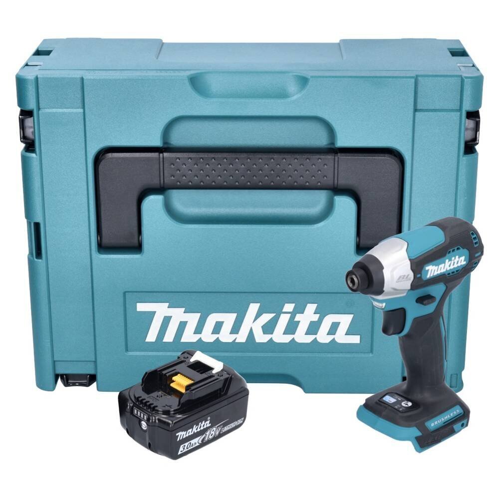 Makita DTD 157 F1J aku löökvõti 18 V 140 Nm 1/4" + 1x aku 3,0 Ah + Makpac - ilma laadijata цена и информация | Akutrellid, puurid ja kruvikeerajad | hansapost.ee