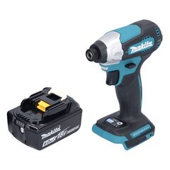 Makita DTD 157 G1 aku löökvõti 18 V 140 Nm 1/4" + 1x aku 6,0 Ah - ilma laadijata hind ja info | Akutrellid, puurid ja kruvikeerajad | hansapost.ee