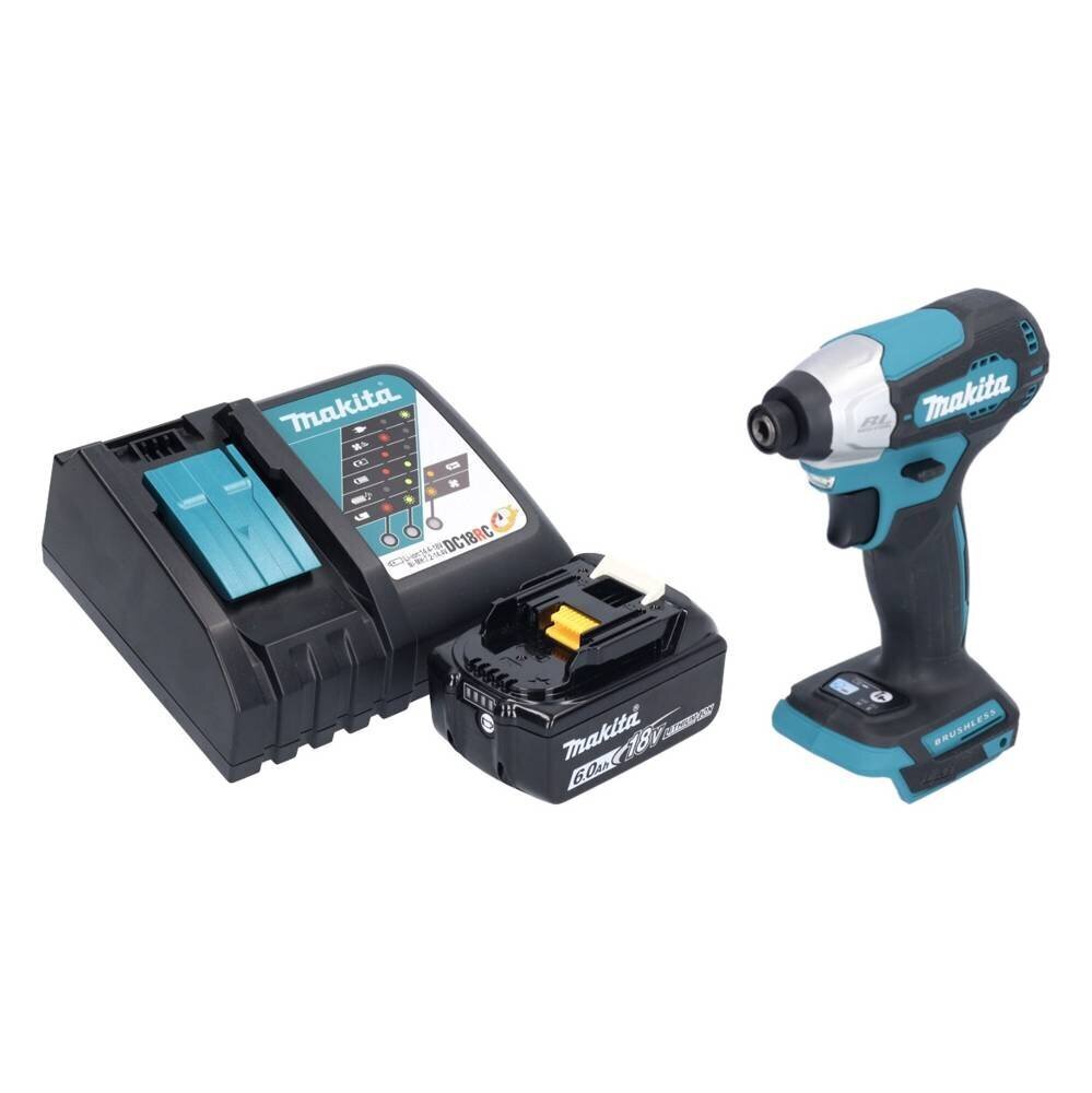 Makita DTD 157 RG1 aku löökvõti 18 V 140 Nm 1/4" + 1x aku 6,0 Ah + laadija цена и информация | Akutrellid, puurid ja kruvikeerajad | hansapost.ee