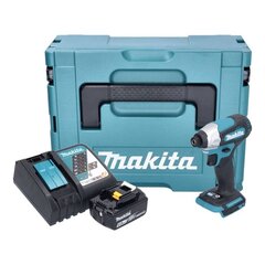 Аккумуляторный ударный гайковерт Makita 18 В с аккумулятором цена и информация | Дрели и шуруповёрты | hansapost.ee