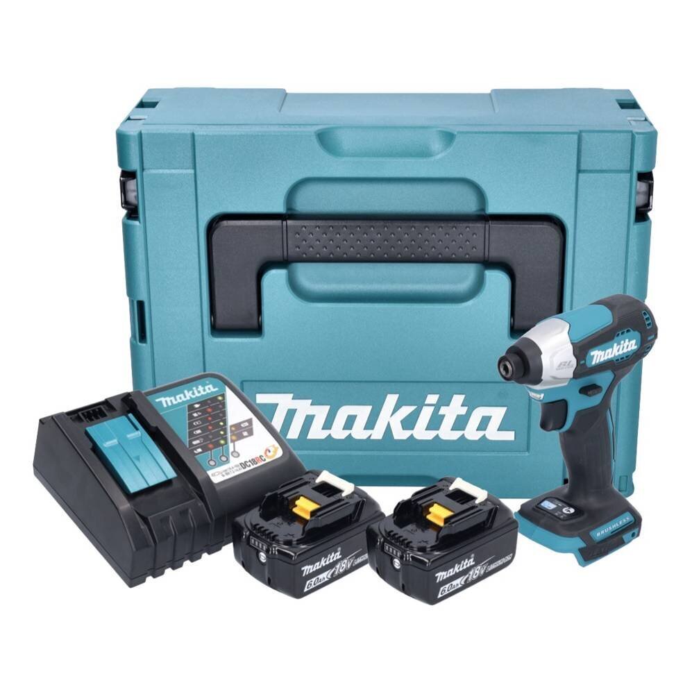 Makita DTD 157 RGJ aku löökvõti 18 V 140 Nm 1/4" + 2x aku 6,0 Ah + laadija + Makpac цена и информация | Akutrellid, puurid ja kruvikeerajad | hansapost.ee