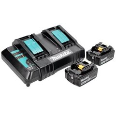 Комплект для зарядки Makita 18 В с двойным зарядником цена и информация | Дрели и шуруповёрты | hansapost.ee