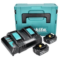 Makita laadimiskomplekt 18 V 2x BL 1850 B 5,0 Ah akuga + DC 18 SH topeltlaadija + Makpac hind ja info | Akutrellid, puurid ja kruvikeerajad | hansapost.ee