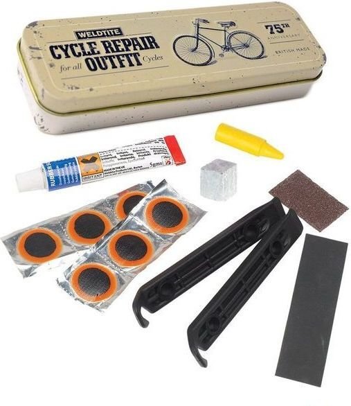 Rehviparanduskomplekt Weldtite Vintage Cycle Repair Outfit Tin цена и информация | Jalgratta sisekummid ja rehvid | hansapost.ee