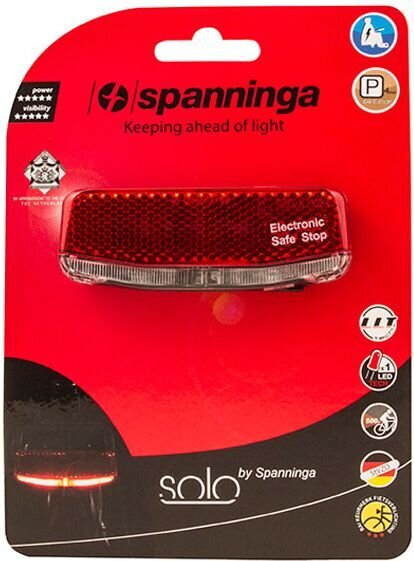 Tagumine tuli Spanninga Solo XDS hind ja info | Jalgratta tuled ja helkurid | hansapost.ee