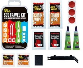 Набор для ремонта велосипеда Weldtite SOS Travel Kit цена и информация | Инструменты, средства ухода для велосипеда | hansapost.ee