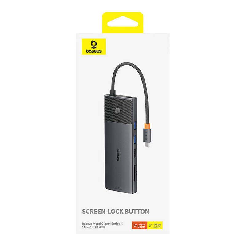 Baseus Metal Gleam Series hind ja info | USB adapterid ja jagajad | hansapost.ee