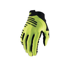 Перчатки велосипедные 100% R-Core, размер XL, желтый цвет цена и информация | Велосипедные перчатки | hansapost.ee