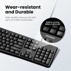 Ugreen MK003 wired keyboard and mouse set - black цена и информация | Green Cell Внешние аксессуары для компьютеров | hansapost.ee