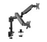 Monitori hoidja Gembird Adjustable Desk 2-display Mounting Arm 17”-32” цена и информация | Monitori kinnitused | hansapost.ee