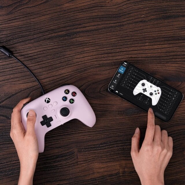 8bitdo mängupult Ultimate Wired for Xbox 82CE03, roosa цена и информация | Mängupuldid | hansapost.ee