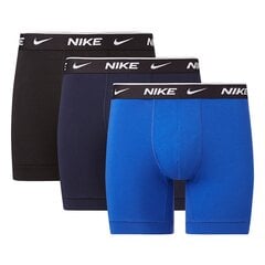 Nike meeste bokserid EVERYDAY COTTON STRETCH 3pk, must-tumesinine-sinine hind ja info | Aluspesu meestele | hansapost.ee