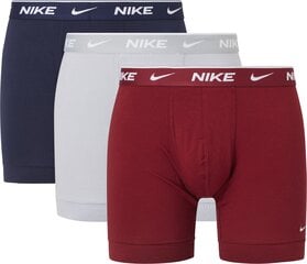 Nike meeste bokserid EVERYDAY COTTON STRETCH 3pk, tumesinine-helehall-bordoopunane цена и информация | Нижнее белье для мужчин | hansapost.ee