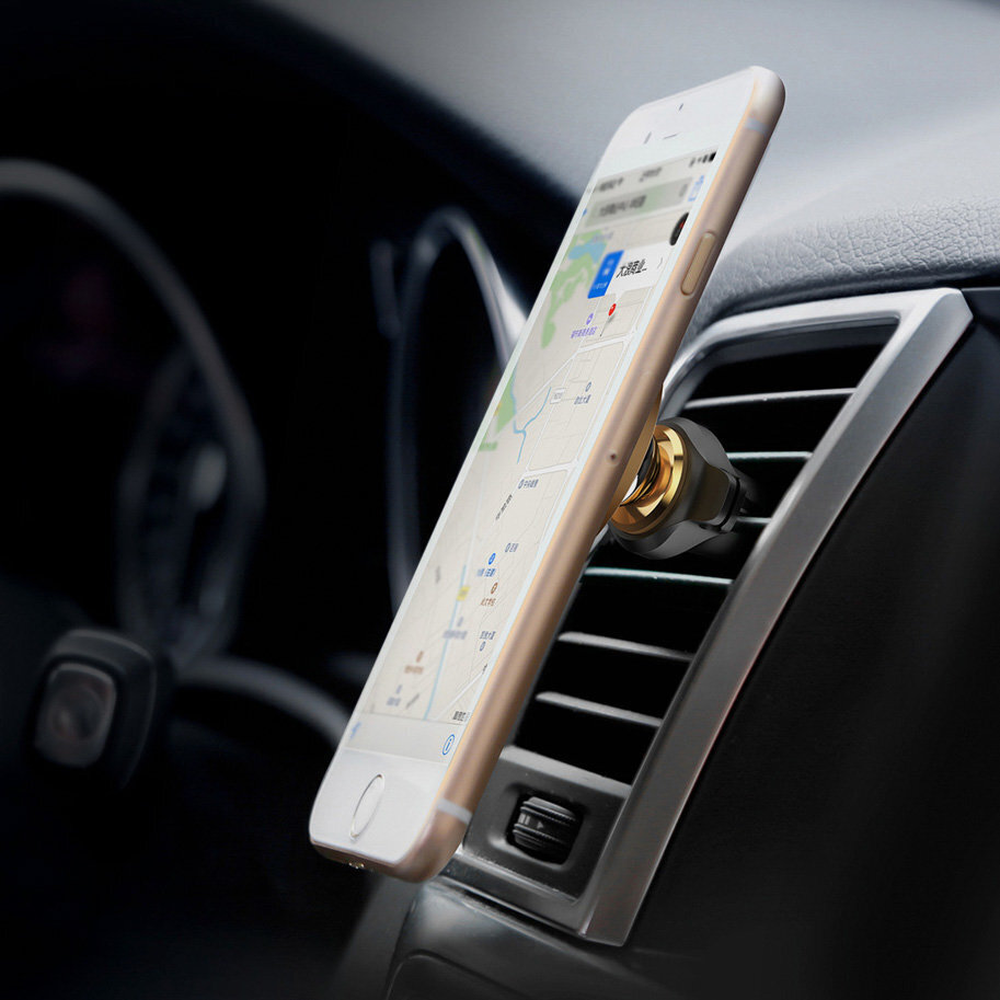 Baseus Magnetic Air Vent car mount holder with cable clip silver (Silver) hind ja info | Telefonihoidjad | hansapost.ee