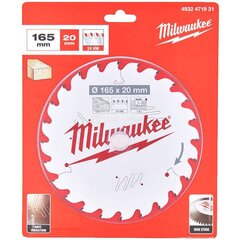 Saeketas puidule Milwaukee 165 x 20 x 1,6 mm, 40 hammast hind ja info | Käsitööriistad | hansapost.ee