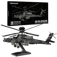 Metallist pusle 3D mudel AH-64 Apache helikopter Piececool, 145 tk hind ja info | Klotsid ja konstruktorid | hansapost.ee