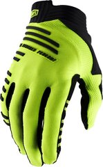 Велосипедные перчатки 100% R-Core, размер M, желтый цвет цена и информация | Велосипедные перчатки | hansapost.ee