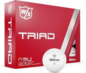 Набор мячей для гольфа Wilson W/S Triad, 12 штук цена и информация | Golf | hansapost.ee