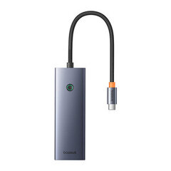 4in1 Hub Baseus  UltraJoy USB-A to USB 3.0 + RJ45 (space grey) цена и информация | Адаптеры, USB-разветвители | hansapost.ee