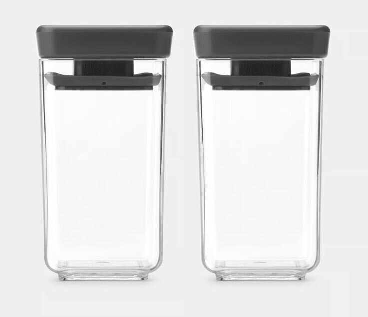 Brabantia hermeetiliste purkide komplekt Tasty+, 150 ml, 2 tk. цена и информация | Toiduainete säilitusnõud | hansapost.ee