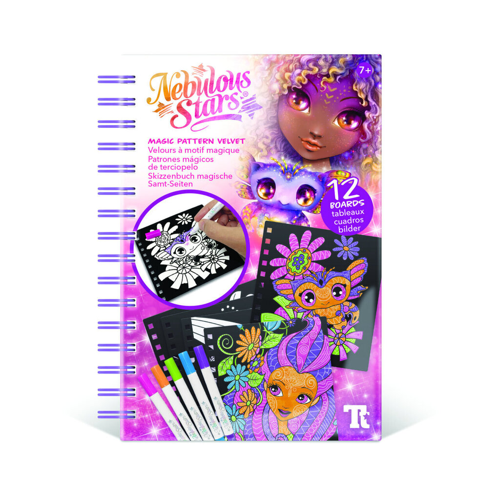 Loominguline raamat Magic Pattern Velvet Nebulous Stars, 11026 цена и информация | Arendavad laste mänguasjad | hansapost.ee