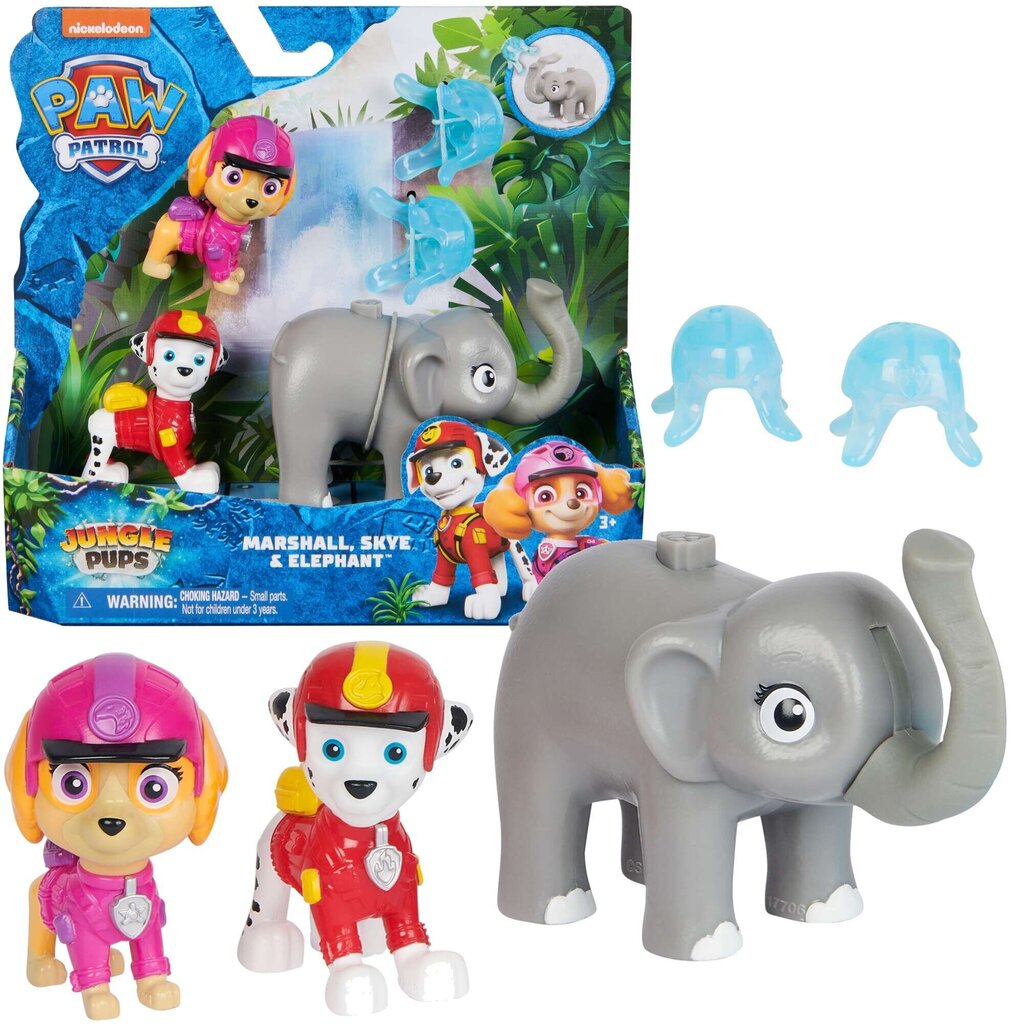 Kujukeste komplekt Paw Patrol Jungle Pups Skye Marshall цена и информация | Mänguasjad poistele | hansapost.ee