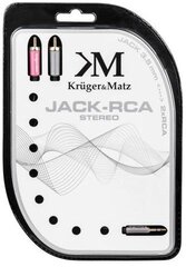 Kruger&Matz 3.5 мм / 2 RCA, 1.8 м цена и информация | Kruger & Matz Телевизоры и аксессуары | hansapost.ee