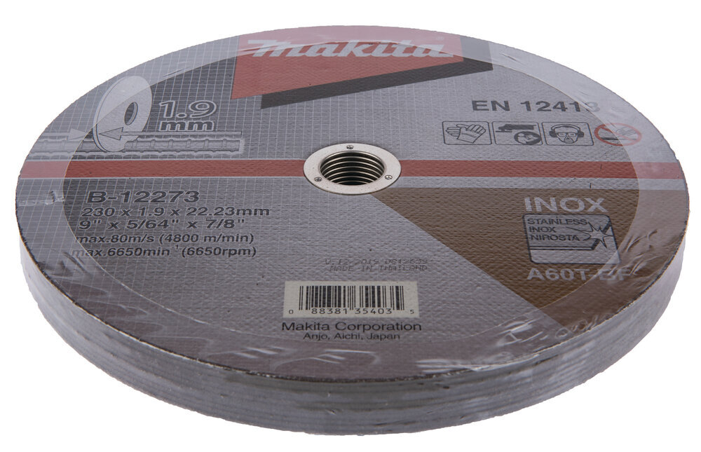 Lõikeketas 230x1,9 mm RST/ METALL B-12273 Makita hind ja info | Käsitööriistad | hansapost.ee