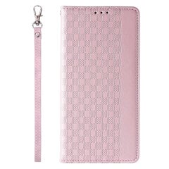 Чехол с магнитным ремешком для iPhone 14, чехол-кошелёк с мини-шнурком и подставкой, розовый цена и информация | Чехлы для телефонов | hansapost.ee