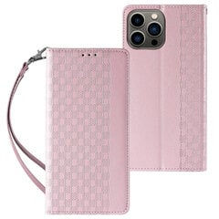 Чехол с магнитным ремешком Case pro iPhone 14 Plus Кошелек-книжка с мини-шнурком и подставкой Розовый цена и информация | Чехлы для телефонов | hansapost.ee