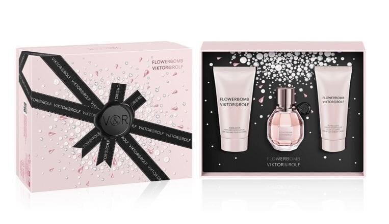 Komplekt naistele: Viktor & Rolf Flowerbomb parfüümvesi 30 ml + 50 ml kehakreem + 50 ml kehakreem цена и информация | Parfüümid naistele | hansapost.ee