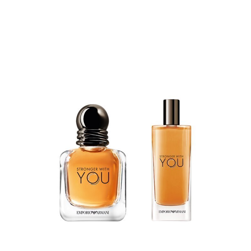 Komplekt meestele Giorgio Armani Stronger With You EDT 30 ml + EDT 15 ml hind ja info | Parfüümid meestele | hansapost.ee