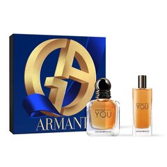 Komplekt meestele Giorgio Armani Stronger With You EDT 30 ml + EDT 15 ml hind ja info | Parfüümid meestele | hansapost.ee