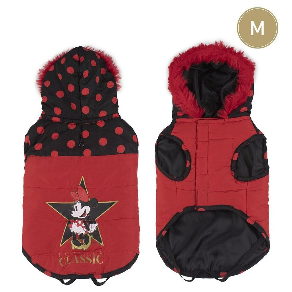 Koera mantel Minnie Mouse L Punane цена и информация | Koerte riided | hansapost.ee