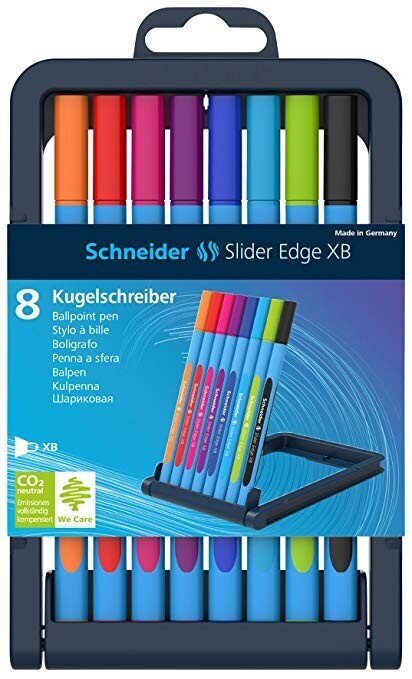 Pastapliiatsite komplekt Slider Edge XB, 8 värvi цена и информация | Kirjutusvahendid | hansapost.ee