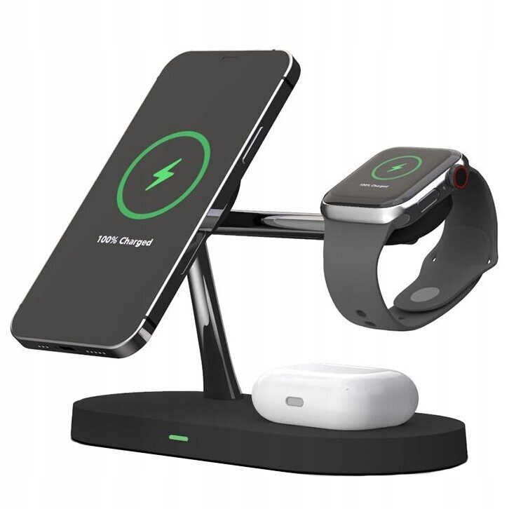 Tech-Protect A12 3in1 Stand & Wireless Charger цена и информация | Laadijad mobiiltelefonidele | hansapost.ee